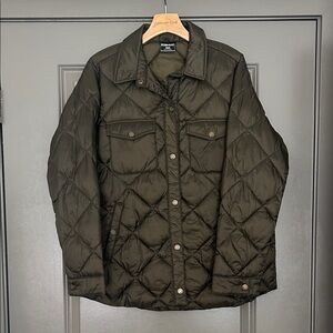 32 Degrees Olive Quilted Barn Jacket